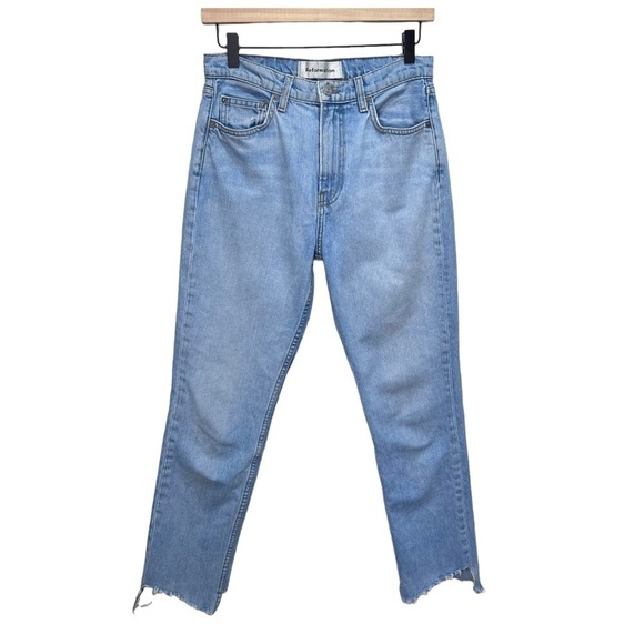 Reformation Julia Crop High Waist Cigarette Jeans Size 27 - Picture 2 of 11